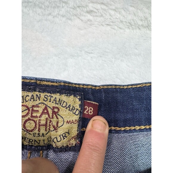 Dear John Blaire High Rise Straight 5-Pocket Blue Jeans Med Wash Women Size 28 - Picture 7 of 12
